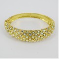 514157 clear in gold  bangle