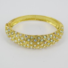 514157 clear in gold  bangle