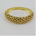 514157 brown in gold  bangle