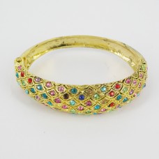 514157 multi in gold  bangle