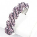 514158 Purple crystal bangle