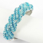 514158 Aqua Blue crystal bangle