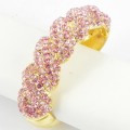 514158 pink crystal bangle