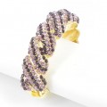 514158 purple crystal bangle