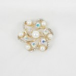 515082-201AB Pearl in Gold Brooch