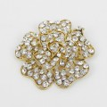 515065 Clear in Gold Brooch