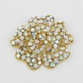 515065 Clear AB in Gold Brooch