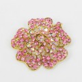 515065 Pink in Gold Brooch