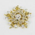 515075 Clear in Gold Brooch