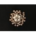 515094-201 Crystal Gold and Pearl Brooch