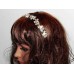 516103-101 Silver Bridal Hair Piece & Pearl