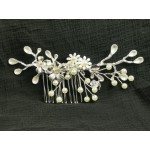 516111-101 Silver Crystal Bridal Hair Comb