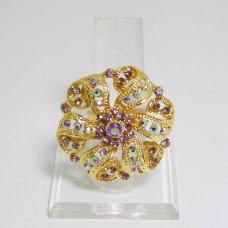 517297 purple in gold  ring