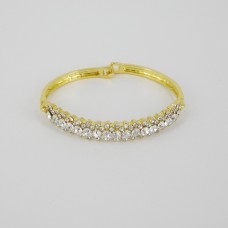 514153 clear in gold crystal bangle