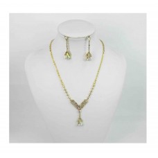 591005-201AB Necklace Set in Gold AB
