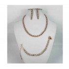 591482-209RG Necklace Set & Bracelet in Rose Gold