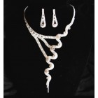 591504-101 New Fashion Silver Necklace Set
