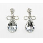 592372-101 Clear Crystal Earring in Silver