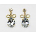 592372-201 Clear Crystal in Gold Earring
