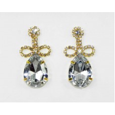 592372-201 Clear Crystal in Gold Earring