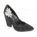 592385-102  Black Rhinestone Shoes Clip