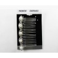 596150-101 Silver Hair Comb & Pearls