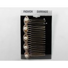 596150-201R Pearls  Hair Comb in Rose Gold