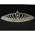 696052-101 Clear in Sliver Tiara comb