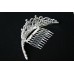 696052-101 Clear in Sliver Tiara comb