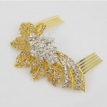 716022 Clear in Gold Hair Comb