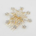 716024 Clear in Gold Hair Comb
