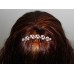 716034 -101 Crystal  Hair Comb &  Pearls