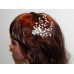 716321 Silver Hair Comb & Pearls