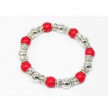 893097-1 Red Bead Crystal Bracelet