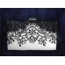 995060  Crystal  Evening Purse  Black in White
