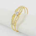 594054 Crystal Bangle in  Gold