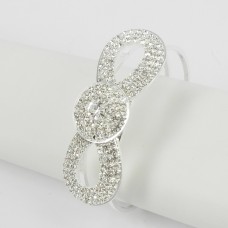 594057 Crystal Bangle in  Gold