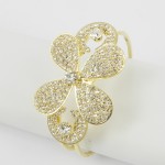 594058 Crystal Bangle in  Gold