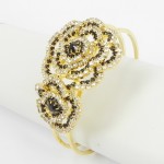 594060 Crystal Bangle in  Gold
