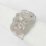 594065 Clear Crystal in Silver Bangle