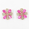 512354-206 Rose Crystal Earring in Gold