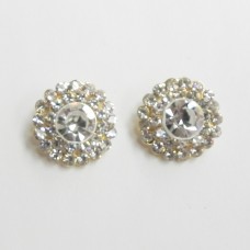 512398-201 Clear Crystal Earring in Gold