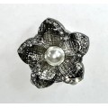 Magnetic Silver Brooch