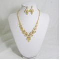 511160 clear in gold necklace