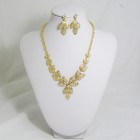 511160 clear in gold necklace