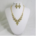 511160 black  in gold necklace