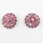 512396-103 Pink Crystal Earring in Siliver
