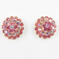 512396-203 Pink Crystal Earring in Gold