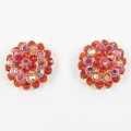 512396-207 Red Crystal Earring in Gold