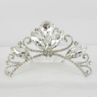 616040 Clear Crystal in Silver Hair Comb